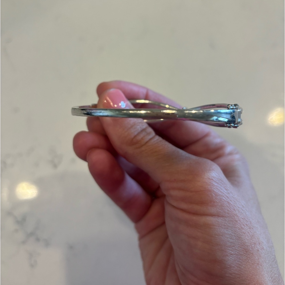 3/8 ct diamond sapphire bangle.